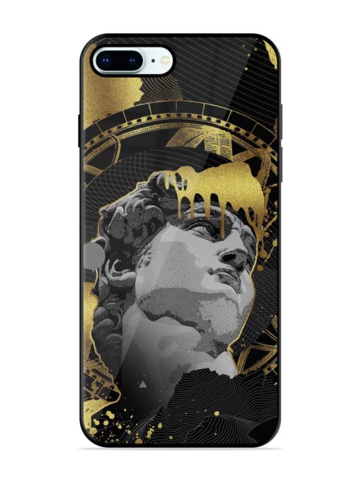 Roman Face Glossy Metal Phone Cover for Apple Iphone 8 Plus