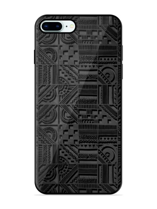 Seamless Pattern Glossy Metal Phone Cover for Apple Iphone 8 Plus Zapvi