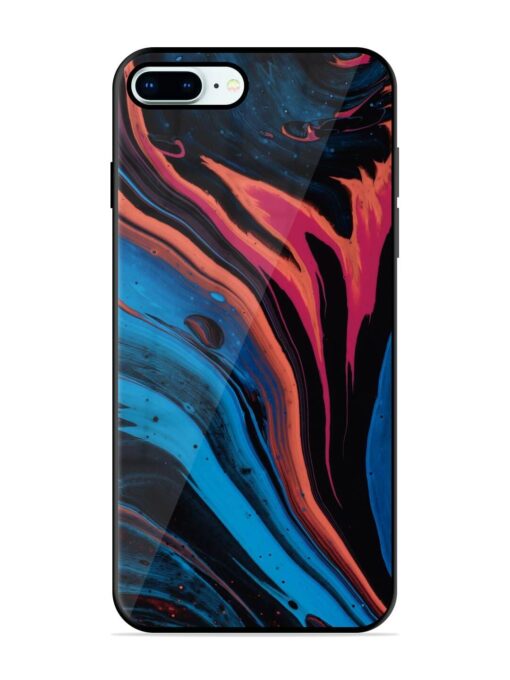 Liquefied Art Glossy Metal TPU Phone Cover for Apple Iphone 8 Plus Zapvi