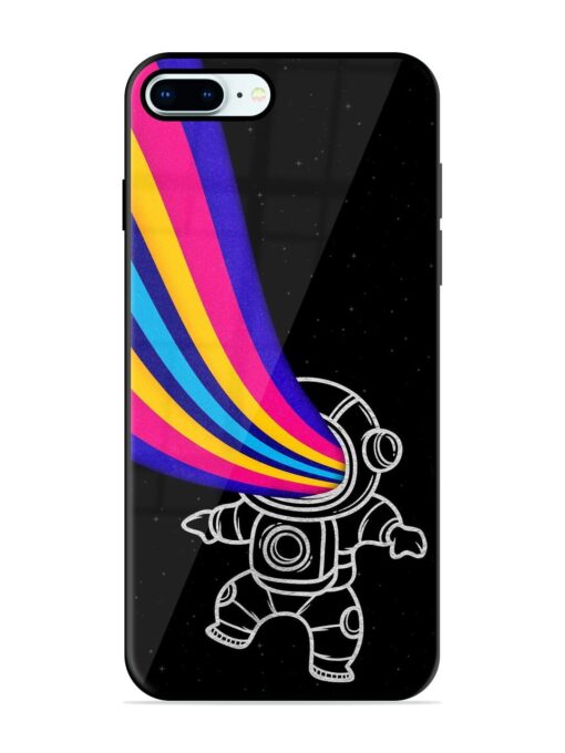 Astronaut Glossy Metal TPU Phone Cover for Apple Iphone 8 Plus