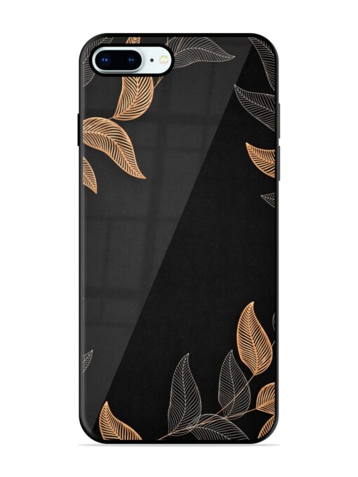 Foliage Art Glossy Metal Phone Cover for Apple Iphone 8 Plus Zapvi