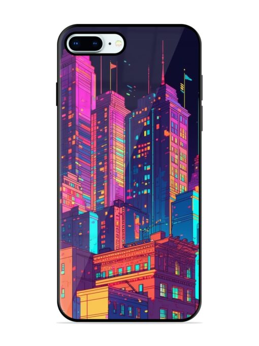 City View Glossy Metal Phone Cover for Apple Iphone 8 Plus Zapvi