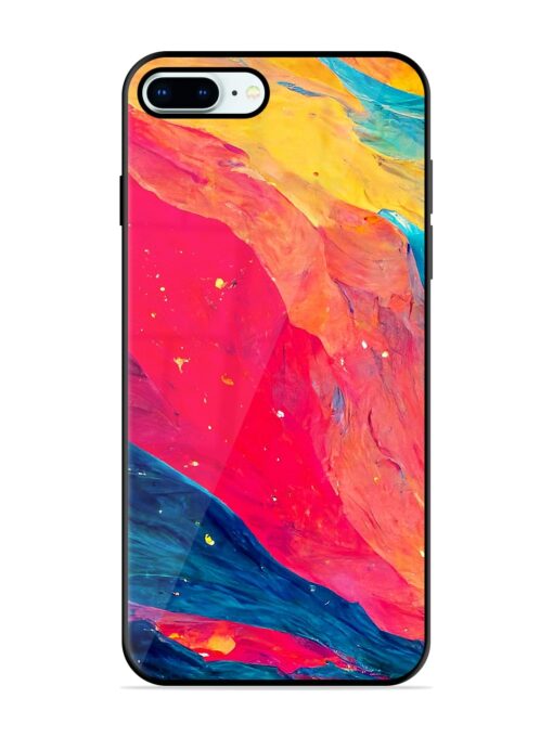 Starry Night Glossy Metal Phone Cover for Apple Iphone 8 Plus Zapvi