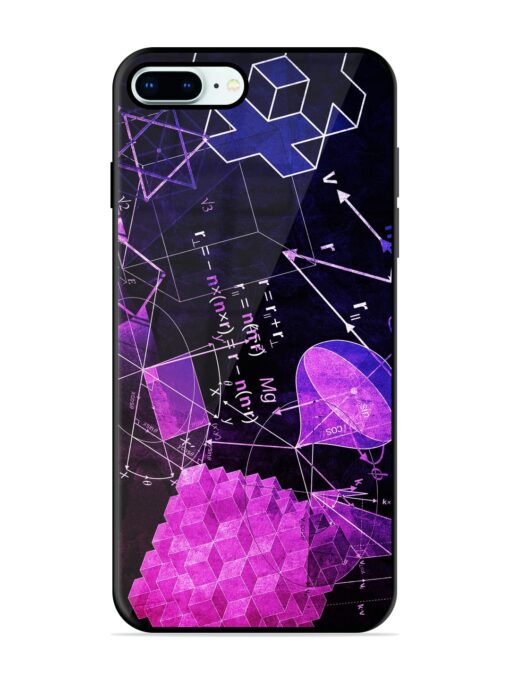 Math Physics Formula Art Glossy Metal Phone Cover for Apple Iphone 8 Plus