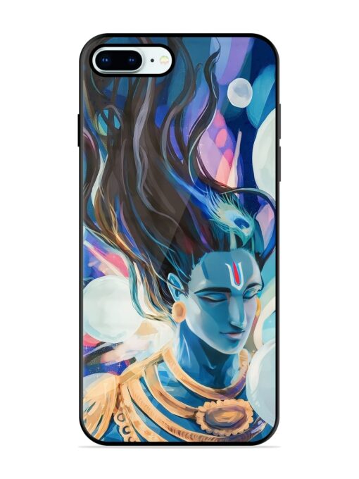 Bhagwan Sri Krishna Glossy Metal Phone Cover for Apple Iphone 8 Plus Zapvi