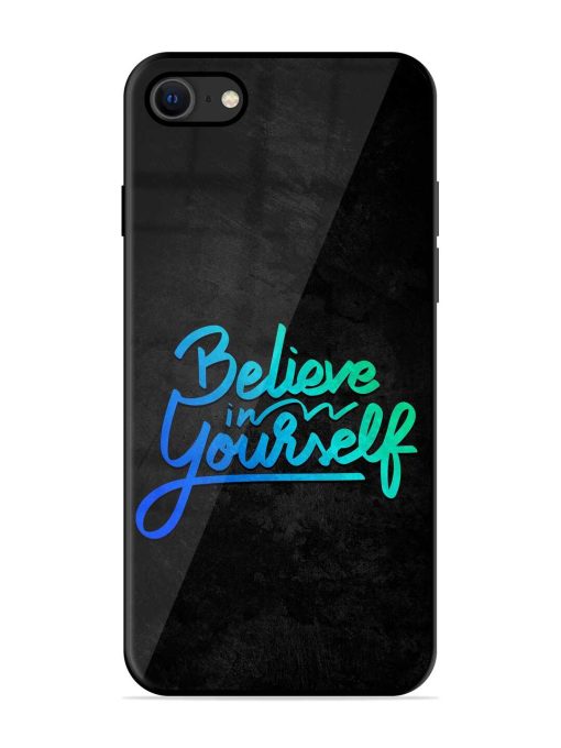 Believe In Yourself Glossy Metal Phone Cover for Apple Iphone Se (2020)