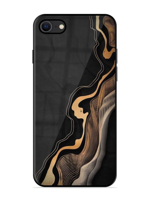 Abstract Art Glossy Metal TPU Phone Cover for Apple Iphone Se (2020) Zapvi