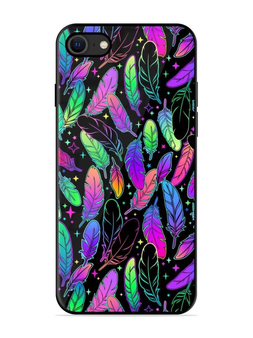 Bright Multi Colored Seamless Glossy Metal Phone Cover for Apple Iphone Se (2020) Zapvi