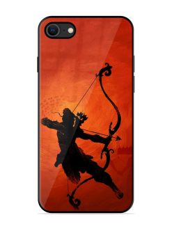 Illustration Lord Rama Glossy Metal Phone Cover for Apple Iphone Se (2020)