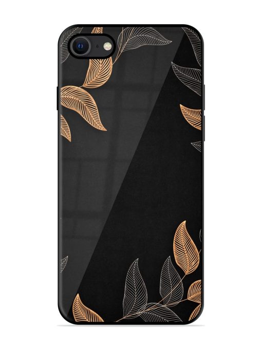 Foliage Art Glossy Metal Phone Cover for Apple Iphone Se (2020) Zapvi