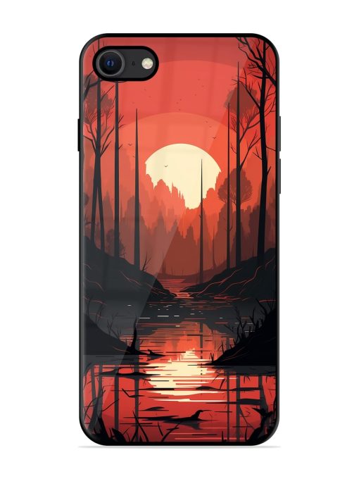 Natural Landscape Glossy Metal Phone Cover for Apple Iphone Se (2020) Zapvi