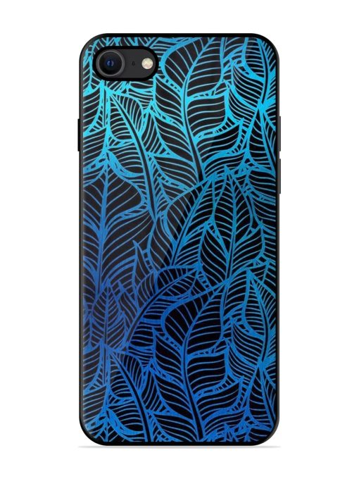 Decorative Topical Glossy Metal Phone Cover for Apple Iphone Se (2020) Zapvi