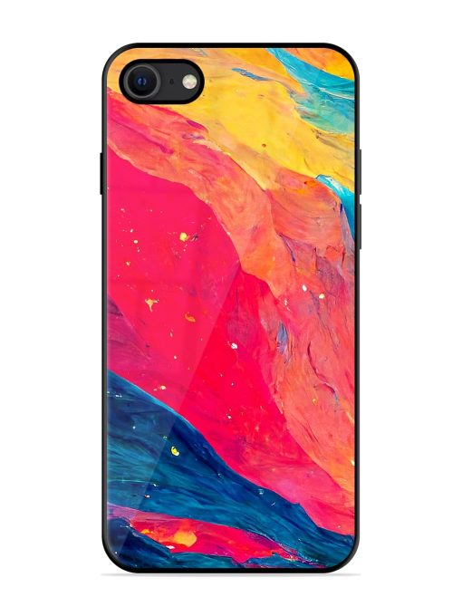 Starry Night Glossy Metal Phone Cover for Apple Iphone Se (2020) Zapvi