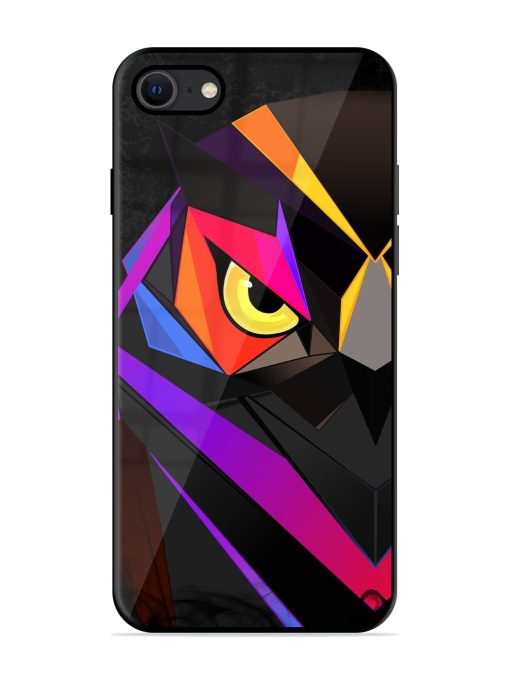 Wpap Owl Glossy Metal Phone Cover for Apple Iphone Se (2020) Zapvi