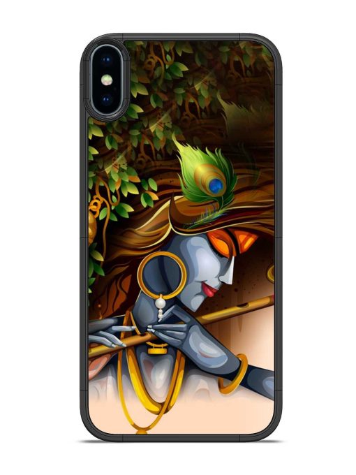 Krishna Glossy Metal Phone Cover for Apple Iphone X