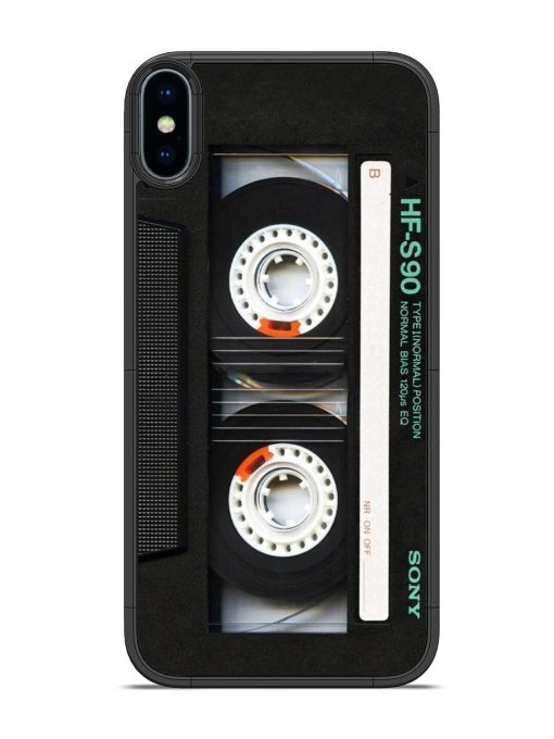 Sony Hf-S90 Cassette Glossy Metal Phone Cover for Apple Iphone X