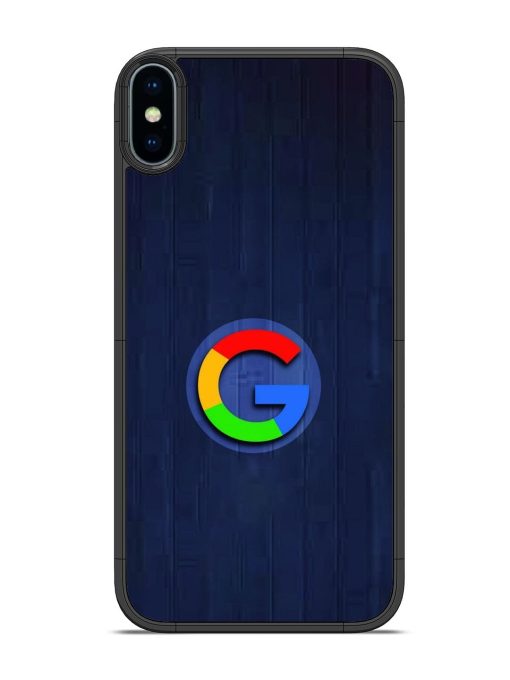 Google Logo Printed Glossy Metal TPU Phone Cover for Apple Iphone X Zapvi