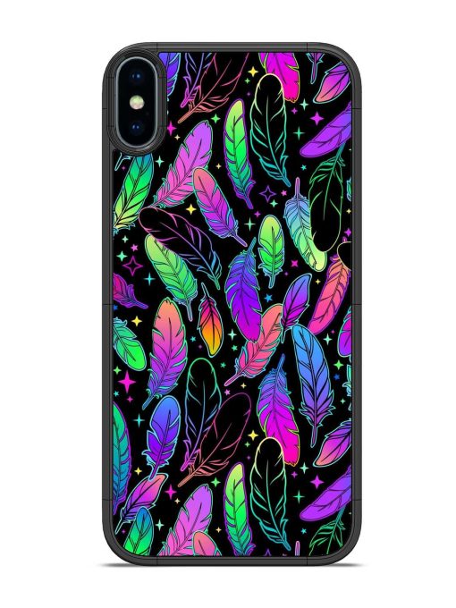 Bright Multi Colored Seamless Glossy Metal Phone Cover for Apple Iphone X