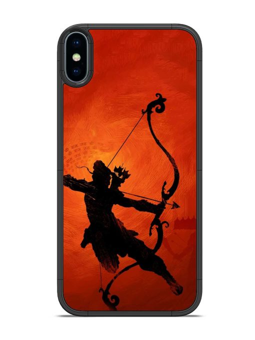 Illustration Lord Rama Glossy Metal Phone Cover for Apple Iphone X