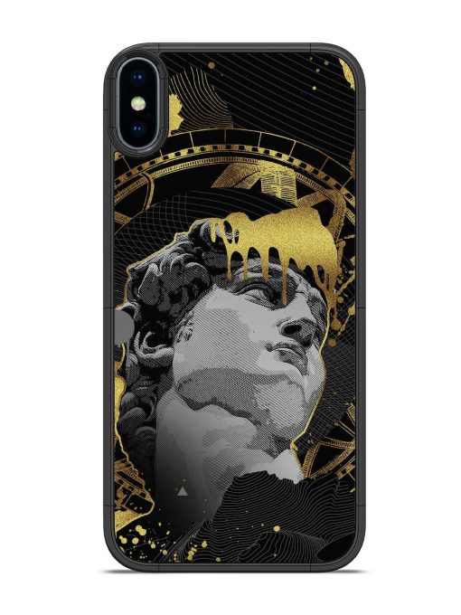 Roman Face Glossy Metal Phone Cover for Apple Iphone X