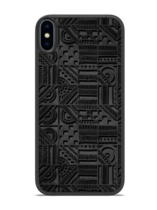 Seamless Pattern Glossy Metal Phone Cover for Apple Iphone X