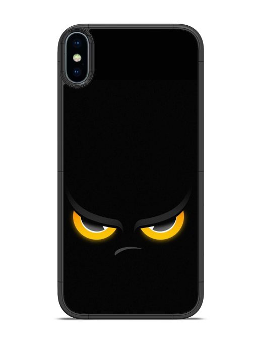 Scary Yellow Eye Glossy Metal TPU Phone Cover for Apple Iphone X