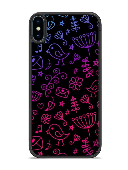 Cool Girly Glossy Metal Phone Cover for Apple Iphone X