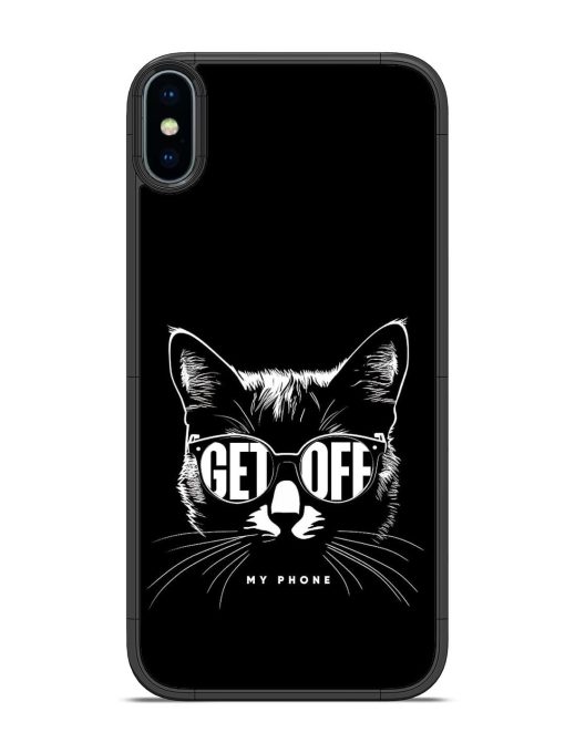 Get Off Glossy Metal TPU Phone Cover for Apple Iphone X