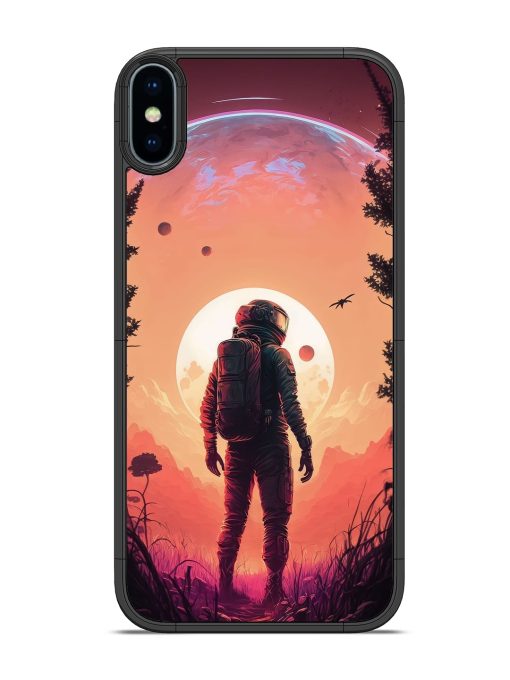 Red Sky At Morning Glossy Metal Phone Cover for Apple Iphone X