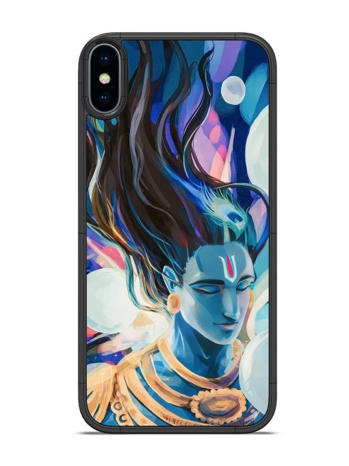 Bhagwan Sri Krishna Glossy Metal Phone Cover for Apple Iphone X