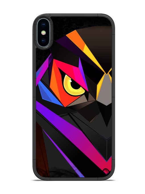 Wpap Owl Glossy Metal Phone Cover for Apple Iphone X