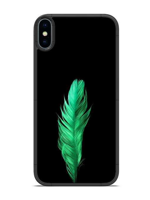 Feather Texture Glossy Metal Phone Cover for Apple Iphone X