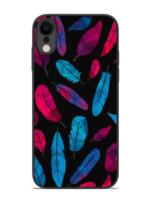 Feather Art Glossy Metal Phone Cover for Apple Iphone Xr Zapvi