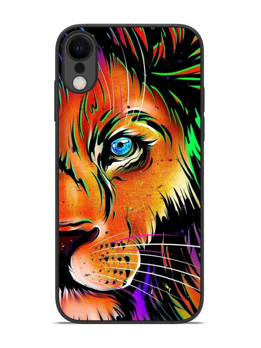 Colorful Lion Design Glossy Metal TPU Phone Cover for Apple Iphone Xr Zapvi