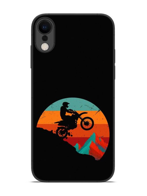 Mountain Bike Glossy Metal Phone Cover for Apple Iphone Xr Zapvi