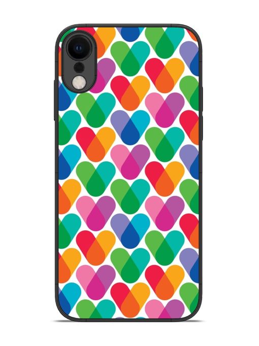 Overlapping Colors Colorful Glossy Metal TPU Phone Cover for Apple Iphone Xr