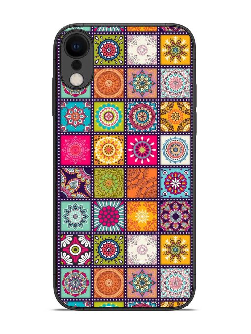 Seamless Pattern Vintage Glossy Metal Phone Cover for Apple Iphone Xr Zapvi