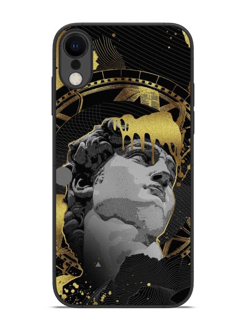 Roman Face Glossy Metal Phone Cover for Apple Iphone Xr