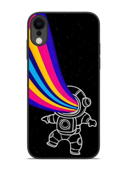 Astronaut Glossy Metal TPU Phone Cover for Apple Iphone Xr