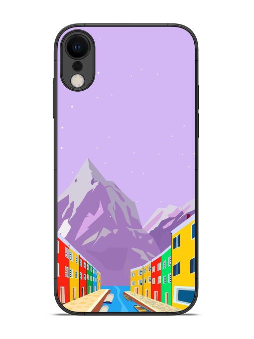 Venice City Illustration Glossy Metal Phone Cover for Apple Iphone Xr Zapvi