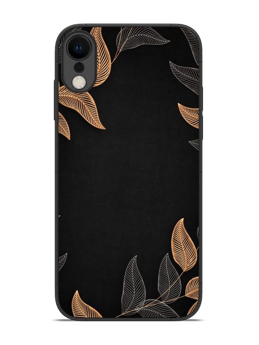 Foliage Art Glossy Metal Phone Cover for Apple Iphone Xr