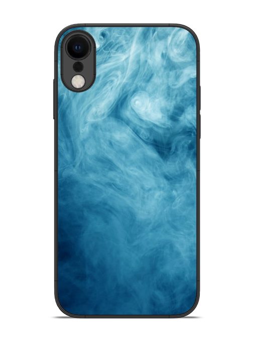 Blue Smoke Art Glossy Metal Phone Cover for Apple Iphone Xr