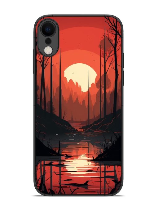 Natural Landscape Glossy Metal Phone Cover for Apple Iphone Xr