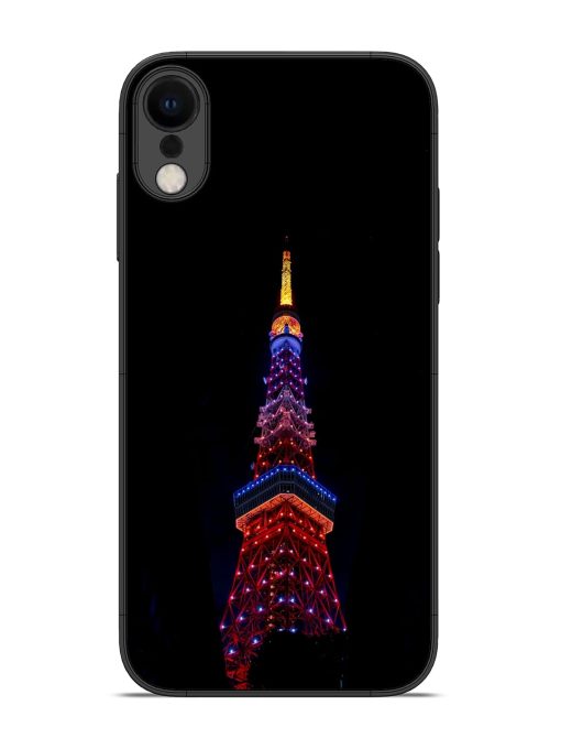 Eiffel Tower Night View Glossy Metal Phone Cover for Apple Iphone Xr Zapvi