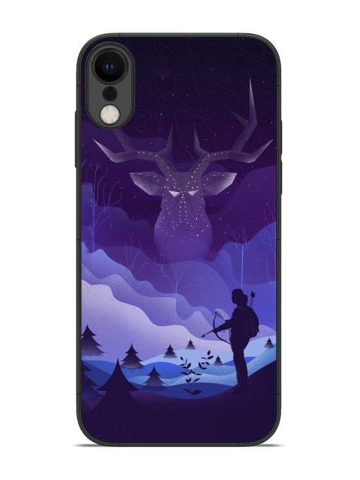 Deer Forest River Glossy Metal Phone Cover for Apple Iphone Xr