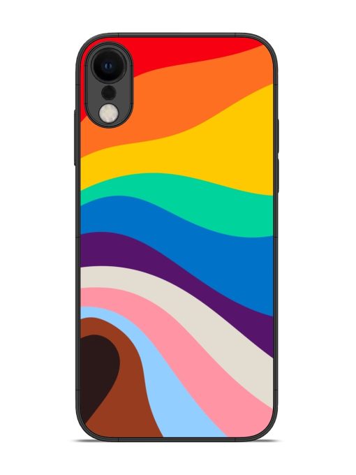 Minimal Pride Art Glossy Metal Phone Cover for Apple Iphone Xr