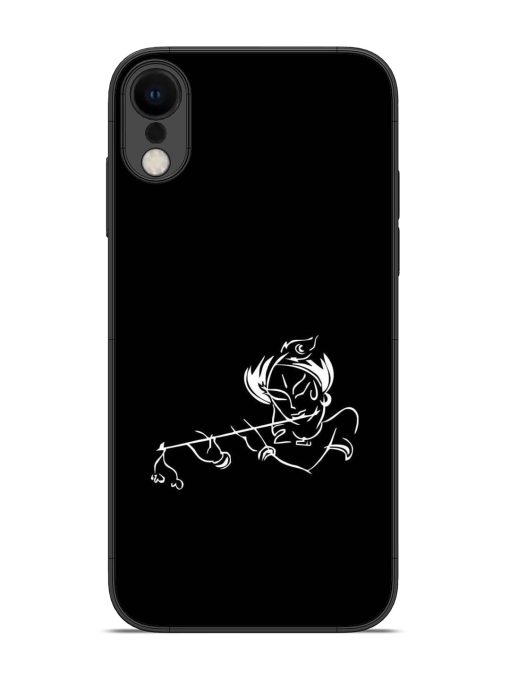 Krishna Flute Glossy Metal Phone Cover for Apple Iphone Xr Zapvi