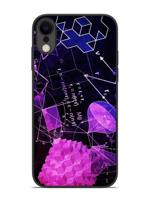 Math Physics Formula Art Glossy Metal Phone Cover for Apple Iphone Xr