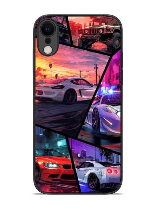 Ride In Pixels Glossy Metal Phone Cover for Apple Iphone Xr