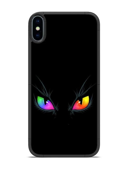 Cat Eyes Glossy Metal Phone Cover for Apple Iphone Xs